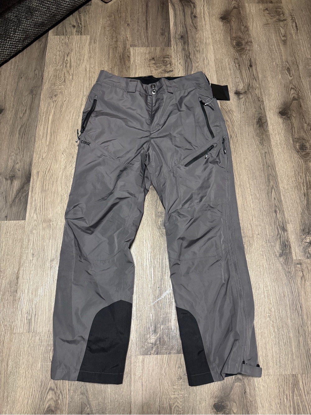 Cirq men’s snow ski pants large gray black mountain outdoors snowboarding